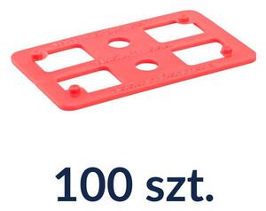 Podkładki dystansowe z tworzywa sztucznego 80 x 50 mm, grubość 5 mm – nośność do 2 ton – 100 sztuk