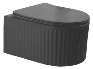 Miska WC HYDROSAN LUMA-MTB-RIM-03 Owalny Czarny mat