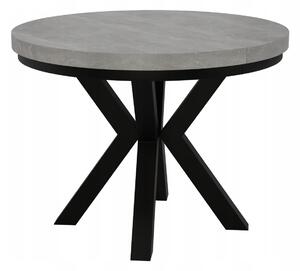 STÓŁ OKRĄGŁY ROZKŁADANY NOGA METAL SALON KUCHNIA 100cm+2x50cm