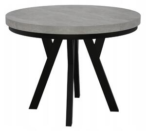 STÓŁ OKRĄGŁY ROZKŁADANY METAL LOFT SALON KUCHNIA POKÓJ 80cm+2x50cm