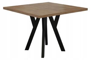 STÓŁ ROZKŁADANY NOGA METAL SALON KUCHNIA 90cm+2x50cm