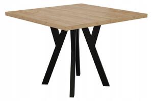 STÓŁ ROZKŁADANY NOGA METAL SALON KUCHNIA 110cm+2x50cm