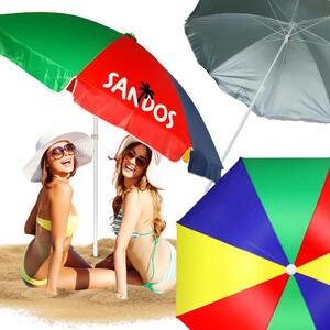 Parasol plażowy składany ogrodowy podwójny uv łamany pokrowiec wodoodporny kolorowy