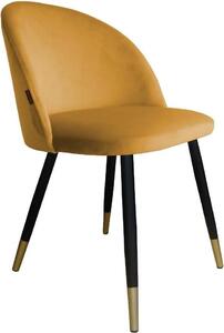Krzesło CLAUDINE 1 VELVET GOLD musztardowe/curry