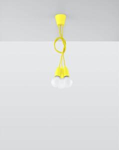 Lampa wisząca DIEGO 3 żółta