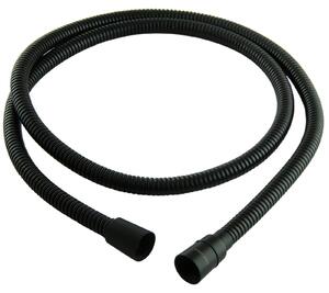 PaulGurkes Wąż prysznicowy z obrotowym stożkiem 150 cm Wąż prysznicowy matowy czarny metal 1,5 m
