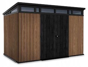 Domek ogrodowy Keter PENT Signature 11x7 Vertical brązowy, z podłogą