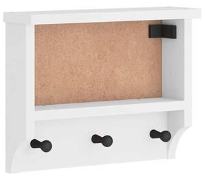 Wieszak ścienny na ubrania sandnes 45x12x35cm drewno lite sosna