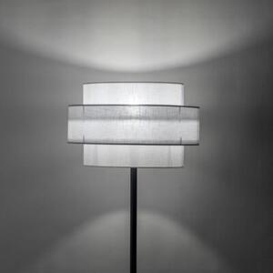 Lampa podłogowa TK Lighting CALISTO WHITE 5894 155 cm, abażur 50 cm, E27 LED do 15W, biała/czarna, nowoczesna do salonu
