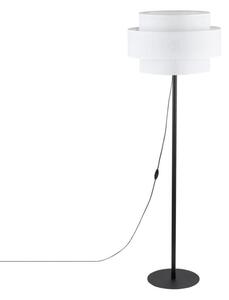 Lampa podłogowa TK Lighting CALISTO WHITE 5894 155 cm, abażur 50 cm, E27 LED do 15W, biała/czarna, nowoczesna do salonu