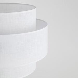 Lampa podłogowa TK Lighting CALISTO WHITE 5894 155 cm, abażur 50 cm, E27 LED do 15W, biała/czarna, nowoczesna do salonu