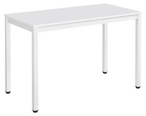 Stół prostokątny do kuchni i biura TESSA 120x60 biały metalowe nogi
