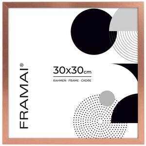 Ramka na zdjęcia 30x30 cm rama MDF kolor miedziany FRAMAI®