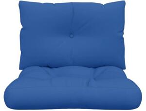 Poduszki na sofę z palet, 2 szt., kobaltowe, tkanina