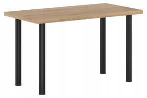 Stół do jadalni 67 x 128 cm kolor czarny i dąb craft FURNITEX ST(B)-FX