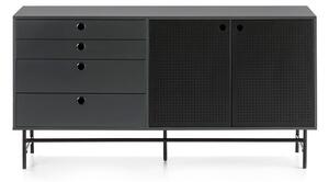 Czarno-niebieska komoda Teulat Punto, szer. 150 cm