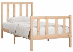 Sosnowe pojedyncze łóżko 90x200 cm - Ingmar 3X