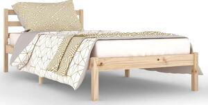 Pojedyncze sosnowe łóżko 90x200 cm - Lenar 3X
