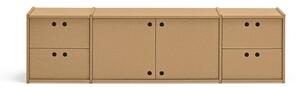 Szafka pod TV w naturalnym kolorze 157x42x40 cm Wally – Teulat
