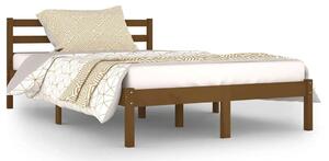 Sosnowe łóżko miodowy brąz 120x200 cm - Lenar 4X