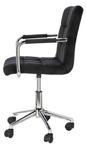 Fotel biurowy Cosmo Arm czarny velvet