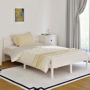 Białe sosnowe łóżko skandynawskie 120x200 cm - Lenar 4X