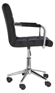 Fotel biurowy Cosmo Arm czarny velvet