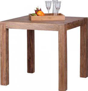 Stół do jadalni z litego drewna akacjowego 80 cm drewniany stół do jadalni