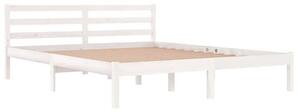 Białe drewniane łóżko skandynawskie 160x200 cm - Lenar 6X