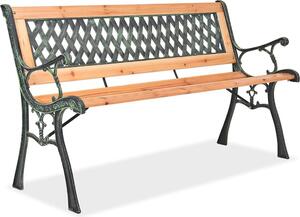 Ławka z oparciem Linder Exclusiv drewno 125x52x74 cm MC4365