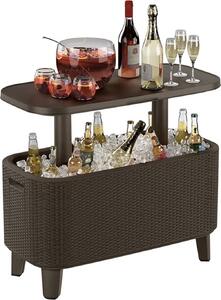KETER 246891 Chłodziarka ogrodowa BevyBar - Otwarta: 83,5x40,5x75 cm i 56L - Brązowy