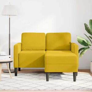 Sofa 2-osobowa z szezlongiem w ksztaÅcie litery l, Å¼Ã³Åta, 125cm