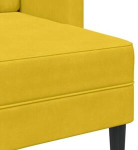 Sofa 2-osobowa z szezlongiem w ksztaÅcie litery l, Å¼Ã³Åta, 125cm