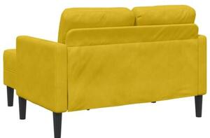 Sofa 2-osobowa z szezlongiem w ksztaÅcie litery l, Å¼Ã³Åta, 125cm