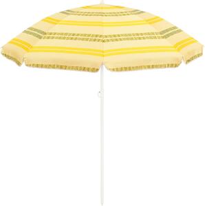 Parasol plażowy Mica Decorations Stripe - H180 x Ø160 cm - Żółty
