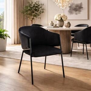 Nowoczesne krzesło kuchnia jadalnia salon velvet KT208 Neva czarne II gat