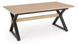Stół rozkładany HENRY 180(300)x100 dąb naturalny/czarny