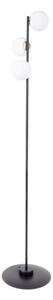 Lampa podłogowa minimalistyczna czarna dekoracyjna 3 mleczne klosze 3xG9 12W Gama Sigma Lighting