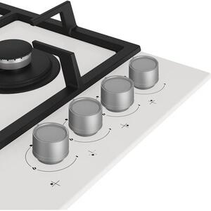 Płyta gazowa BEKO Pro500 HILW64225SW WOK Żeliwne ruszty Szkło