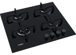 Płyta gazowa WHIRLPOOL AKT627NB1 Wysokowydajne palniki Żeliwne ruszty WOK Szkło 58cm