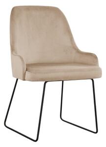 Krzesło tapicerowane Aleks na metalowych nogach