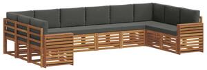 Zestaw mebli ogrodowych z litego drewna akacjowego - nowoczesny i funkcjonalny design do tarasu i ogrodu