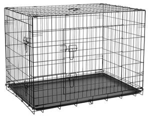 Metalowa klatka dla psa, kojec XXXL 122x76x83 cm, REBEL ANIMALS