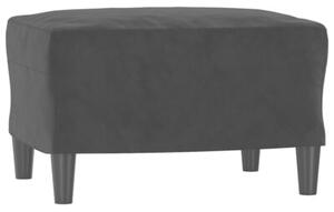 Sofa 3-osobowa z podnÃ³Å¼kiem, czarna, 180 cm, aksamit
