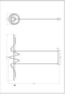 Lampa wisząca LED Zuma Line VELENNE 40W P241249402 nowoczesna oprawa do salonu jadalni