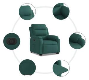 Podnoszony fotel masujÄ cy, elektryczny, rozkÅadany, zielony