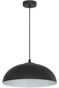 Lampa wisząca Light Home LH Misa 1xE27 klosz 37cm czarny/szary