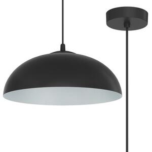 Lampa wisząca Light Home LH Misa 1xE27 klosz 37cm czarny/szary