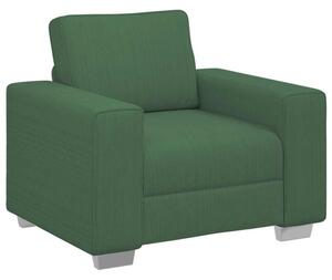 Sofa fotel ciemnozielona 100x77x82 cm tkanina corduroy