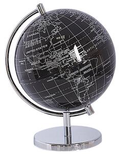 Globus dekoracyjny ozdobny czarny materiał syntetyczny średnica 15 cm Cook Beliani